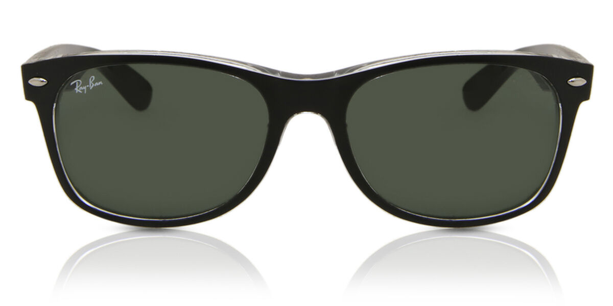 Ray-Ban New WayFarer　RB2132F 6052 Ray-Ban RB2132 New Wayfarer Color Mix 6052 Square Top Black On