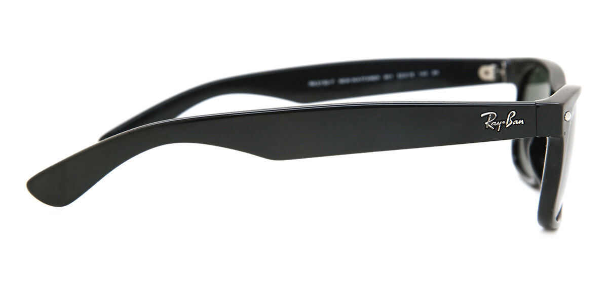 Ray-Ban RB2132F New Wayfarer Asian Fit 901 Square Black Sunglasses