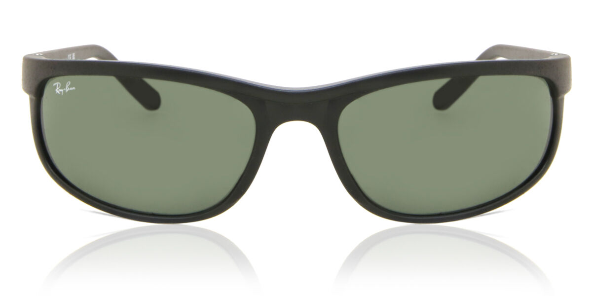 Ray-Ban RB2027 Predator 2 W1847 Wraparound Matte Black Sunglasses