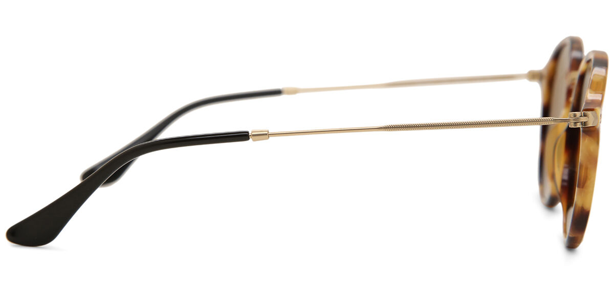 Ray-Ban RB2447 Round Fleck 1160 Round Spotted Brown Havana