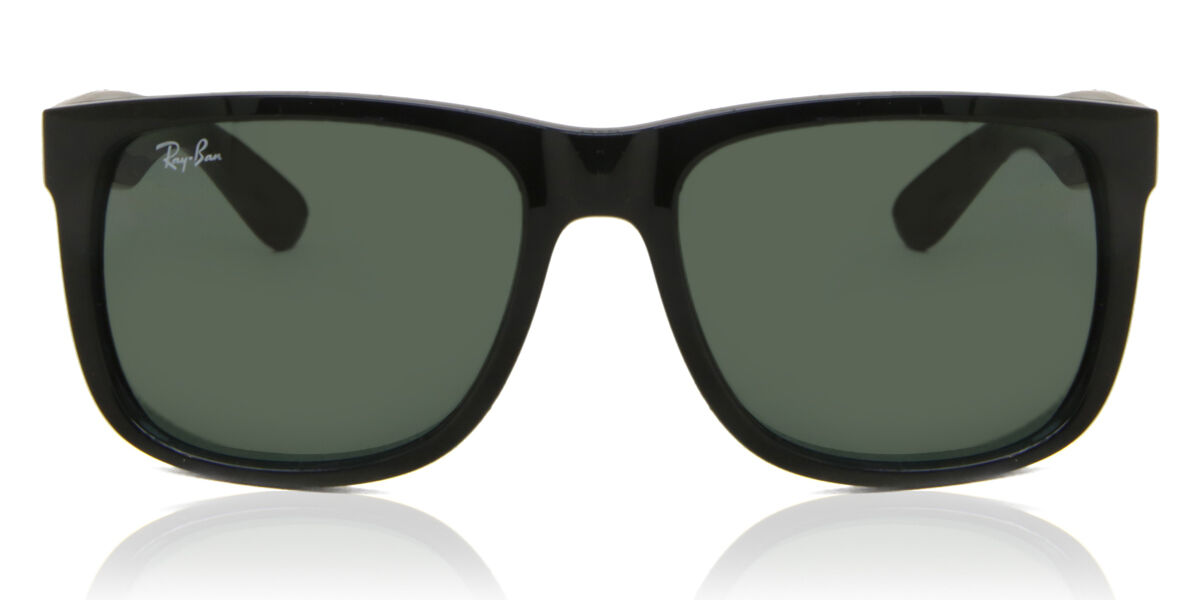 【マツ】Ray-Ban レイバン RB4161 男女兼用 ウェリントン Ray-Ban RB4165 Justin 601/71 Square Glossy Black Sunglasses