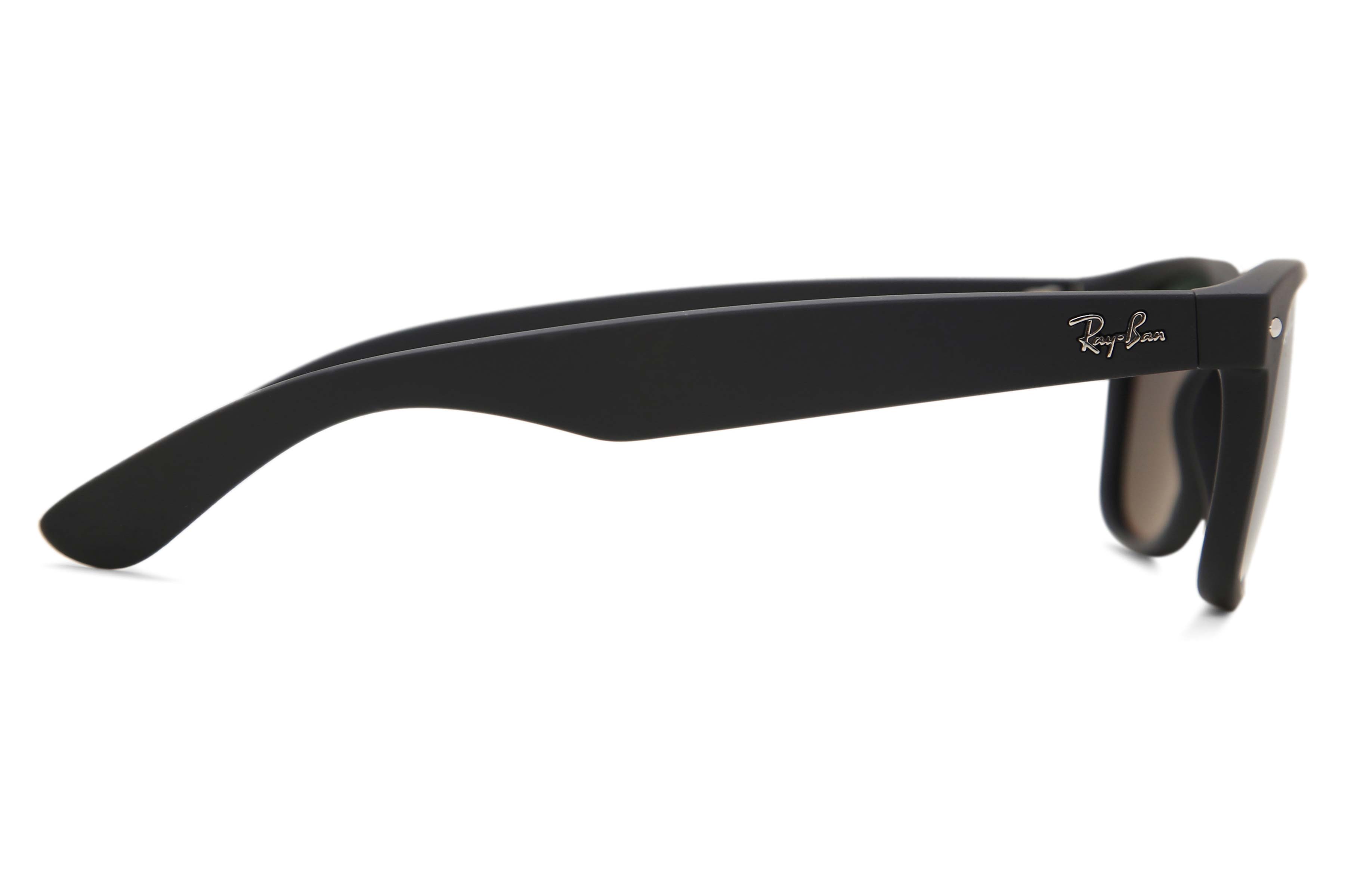 Ray-Ban RB2132 New Wayfarer Polarized 622/58 Square Rubber Black