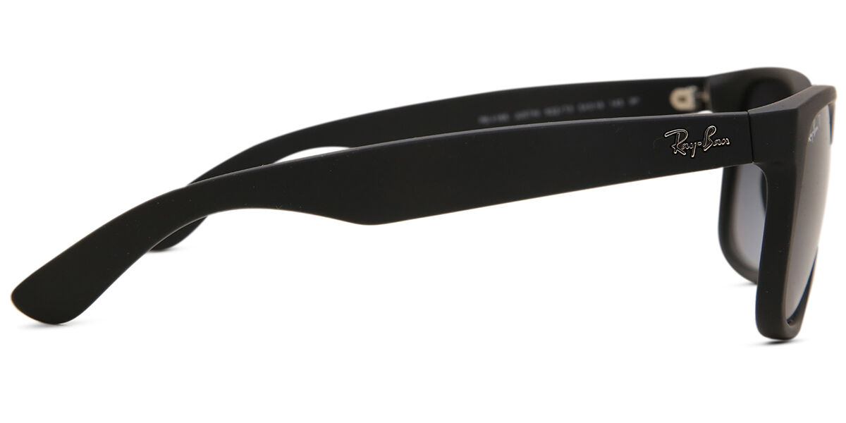 Ray-Ban RB4165 Justin Polarized 622/T3 Square Black Rubber