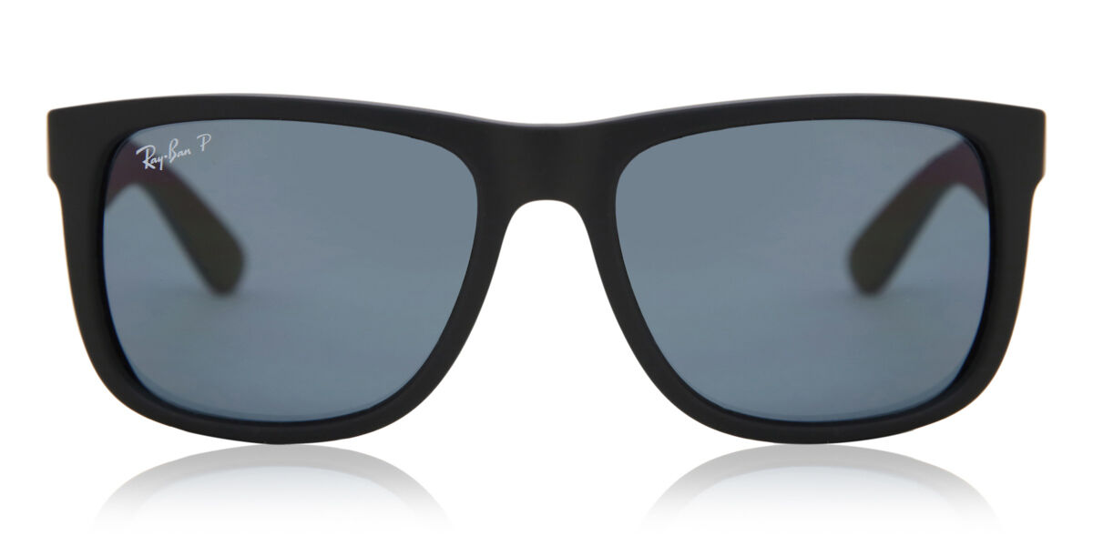 Ray-Ban RB4165 Justin Polarized 622/2V Square Black Rubber