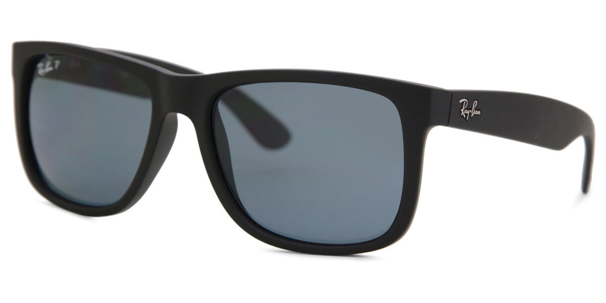 Ray-Ban RB4165 Justin Polarized 622/2V Square Black Rubber
