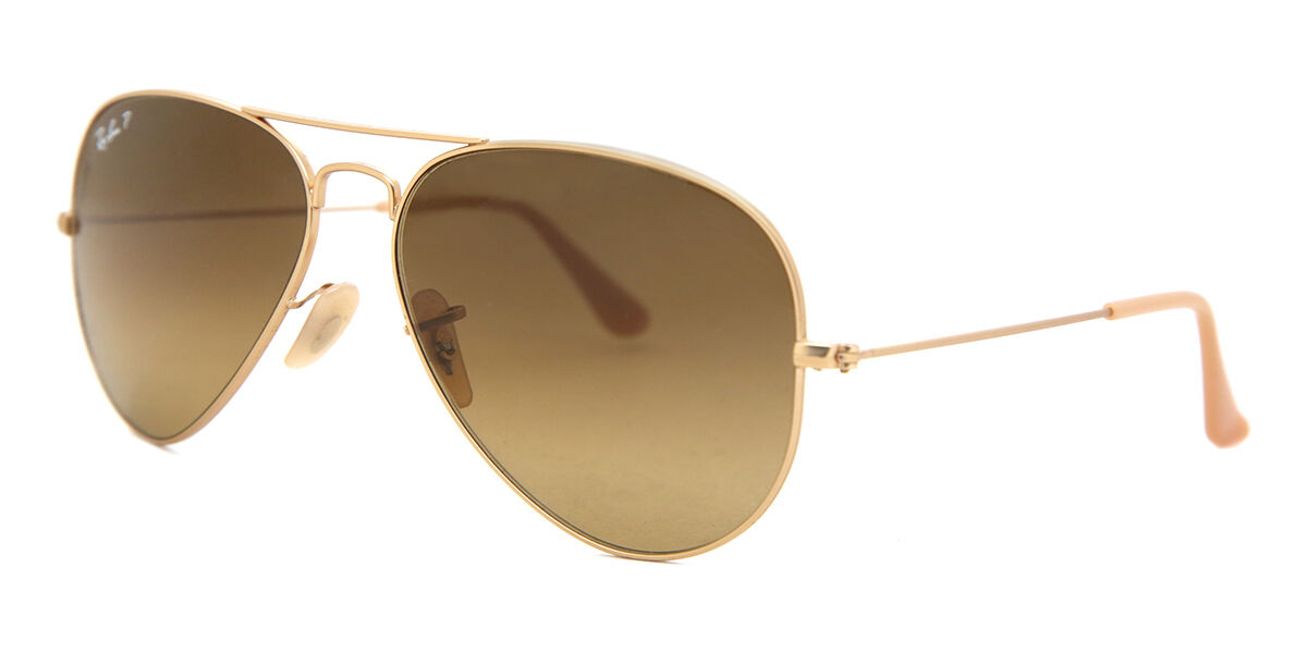 Ray-Ban RB3025 Aviator Large Metal Polarized 112/M2 Aviator Matte