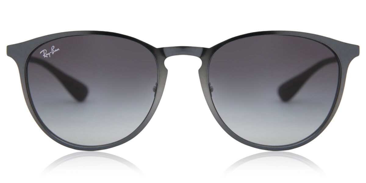 Ray-Ban レイバンサングラス RB3539 192/8G Ray-Ban RB3539 Erika Metal 192/8G Oval Metallic Grey Sunglasses