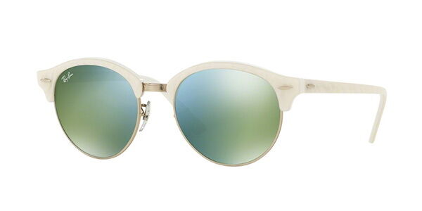 Ray-Ban RB4246 Clubround 1160 Browline Spotted Brown Havana