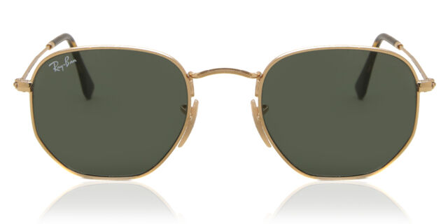 Ray-Ban RB3548N Hexagonal Metal Flat Lenses 001 Geometric 