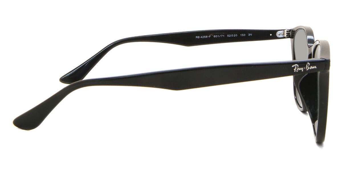 Ray-Ban RB4258F Asian Fit 601/71 Square Black Sunglasses
