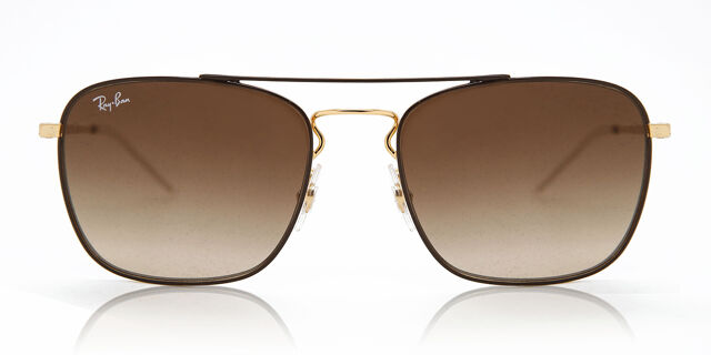Ray-Ban RB3588 905513 Aviator Gold/Brown Sunglasses  display picture 3