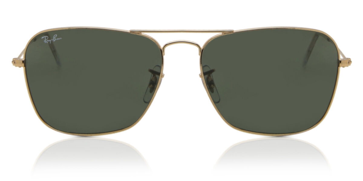 Ray-Ban RB3136 Caravan 001 Aviator Arista Gold Sunglasses