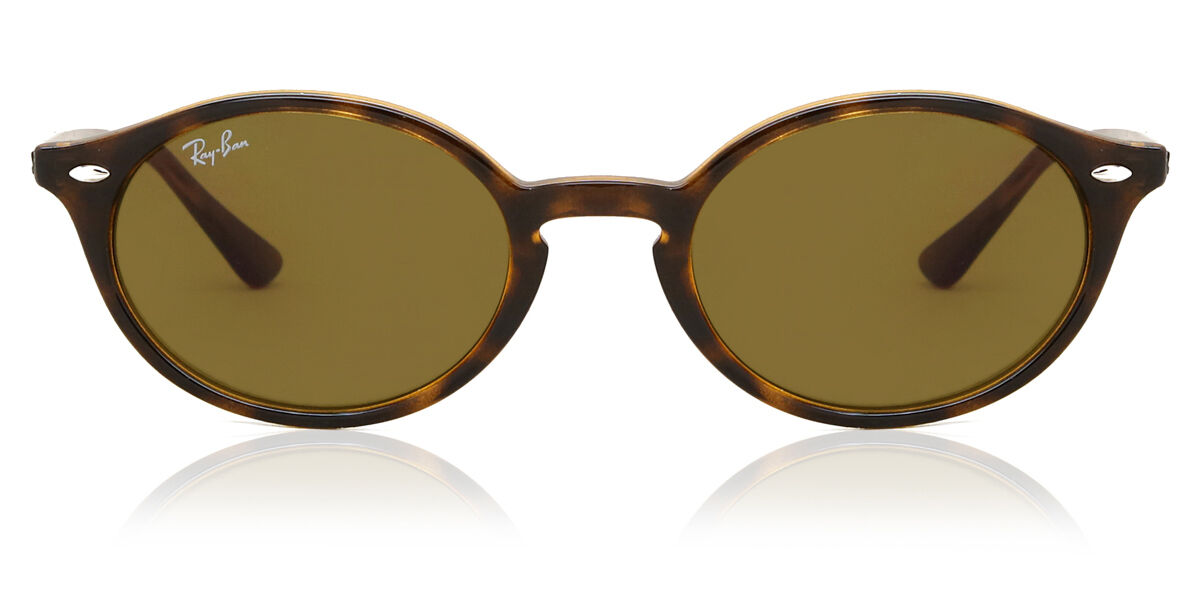 Ray-Ban RB4315 710/73 Oval Havana Sunglasses | SmartBuyGlasses US