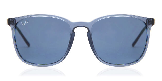 Ray-Ban Transparent Blue Sunglasses Ray-Ban RB4387 M (56 - 18) with Blue lenses and Blue frame  main image 2
