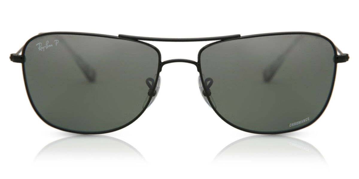 え*。様 Ray-Ban RB3543 002/5L レイバン クロマンス 偏光 Ray-Ban RB3543 Chromance Polarized 002/5L Aviator Black Sunglasses