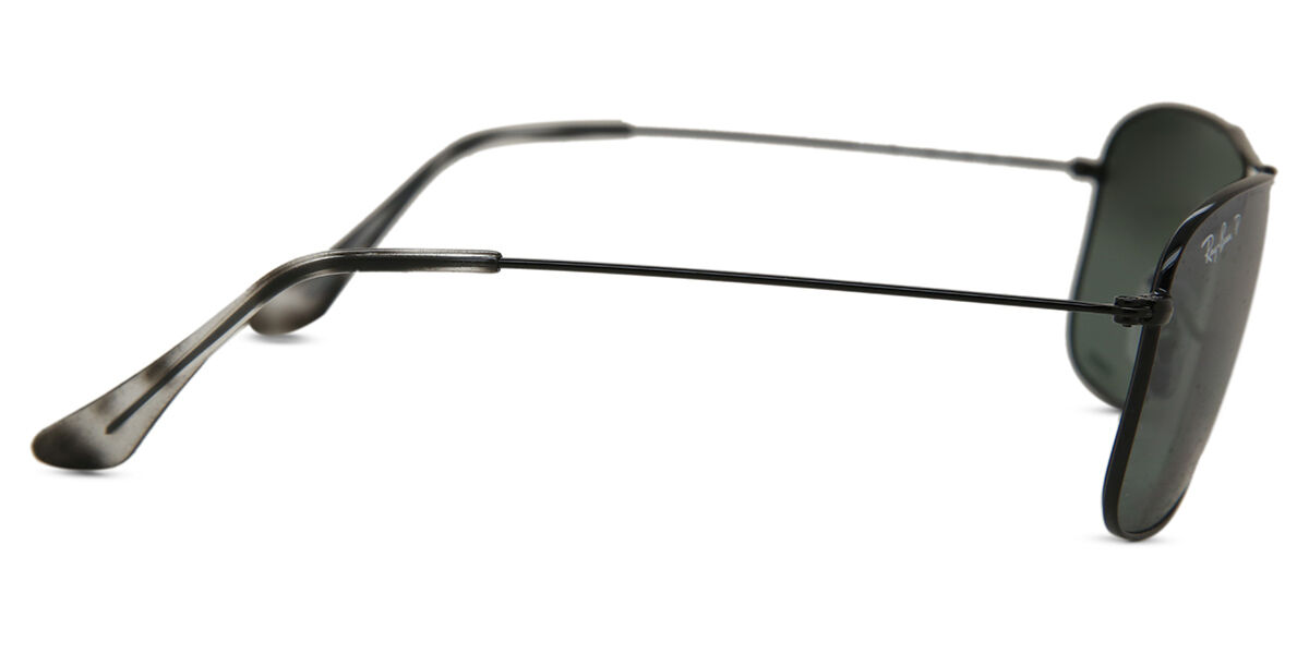 Ray-Ban RB3543 Chromance Polarized 002/5L Aviator Black Sunglasses