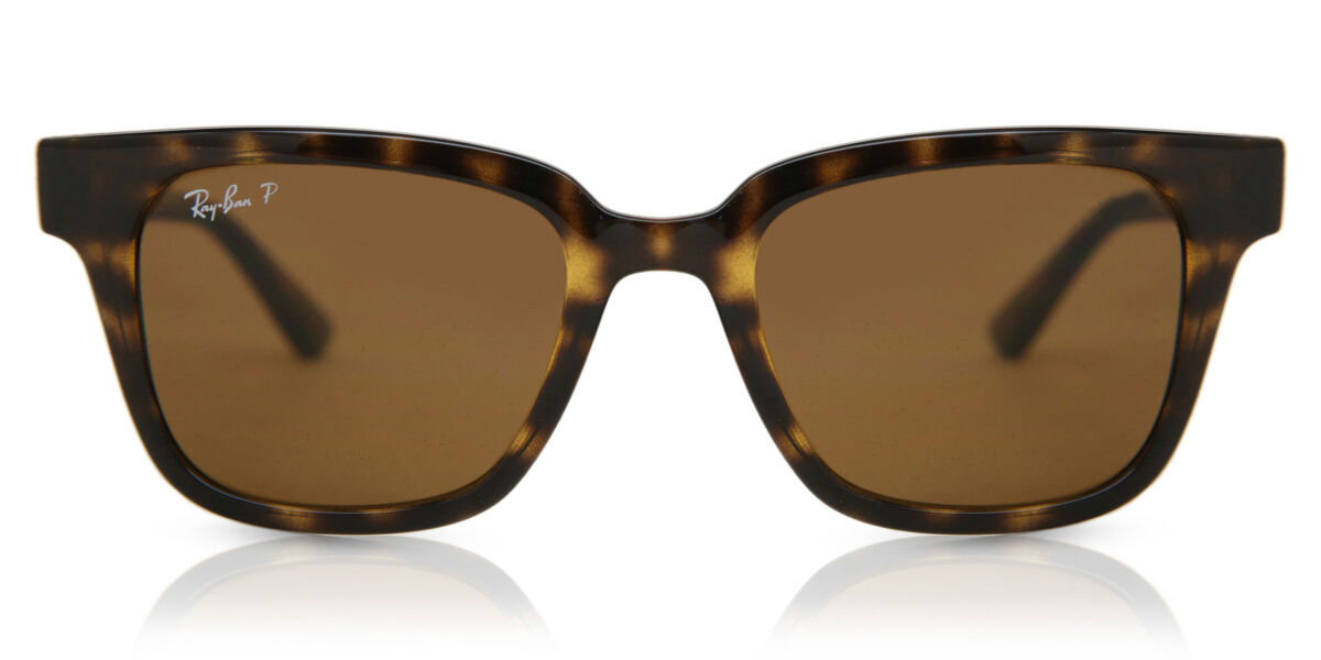 Ray-Ban RB4323 Polarized 710/83 Square Havana Sunglasses