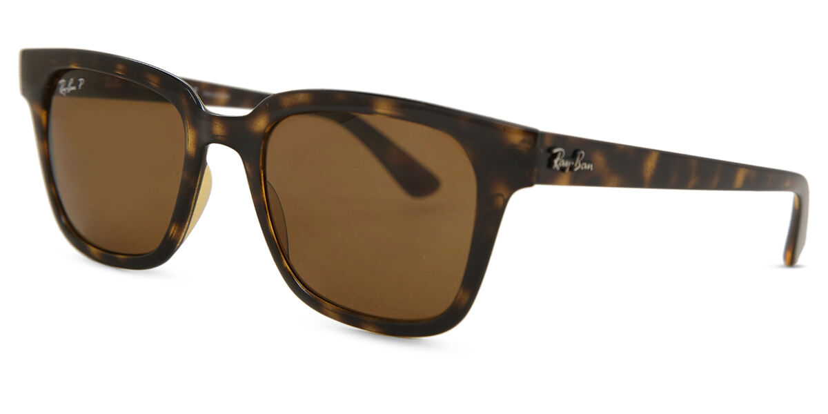 Ray-Ban RB4323 Polarized 710/83 Square Havana Sunglasses