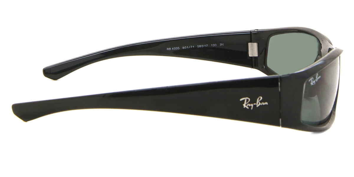 Ray-Ban RB4335 601/71 Rectangle Black Sunglasses | SmartBuyGlasses US