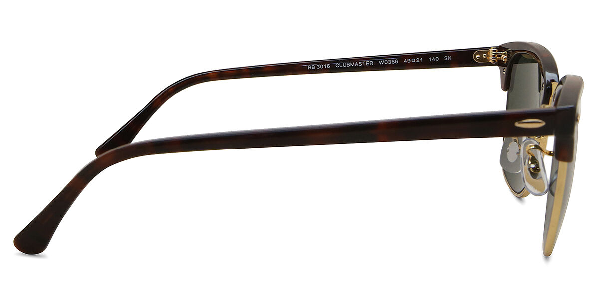 Ray-Ban RB3016/S Clubmaster W0366 Browline Mock Tortoise/Arista