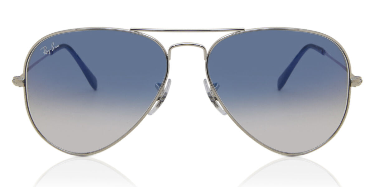 Ray-Ban RB3025 Aviator Gradient 003/3F Aviator Silver Sunglasses
