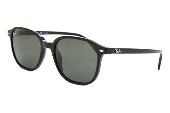 Ray-Ban RB2193 Leonard Polarized 901/58 Square Black Sunglasses