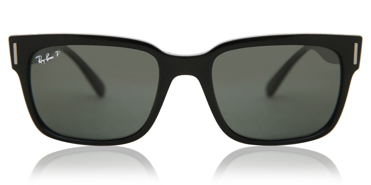 Ray-Ban RB2190 Jeffrey Polarized 901/58 Square Black Sunglasses