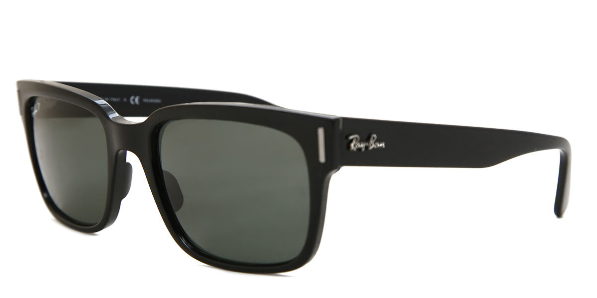 Ray-Ban RB2190 Jeffrey Polarized 901/58 Square Black Sunglasses