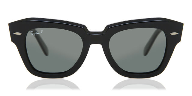 Ray-Ban RB2186 State Street Polarized 901/58 Square Black 