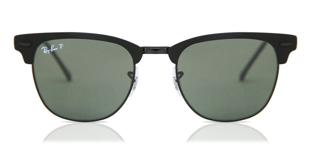 Ray-Ban RB3716 Clubmaster Metal Polarized 186/58 Square  display picture 3