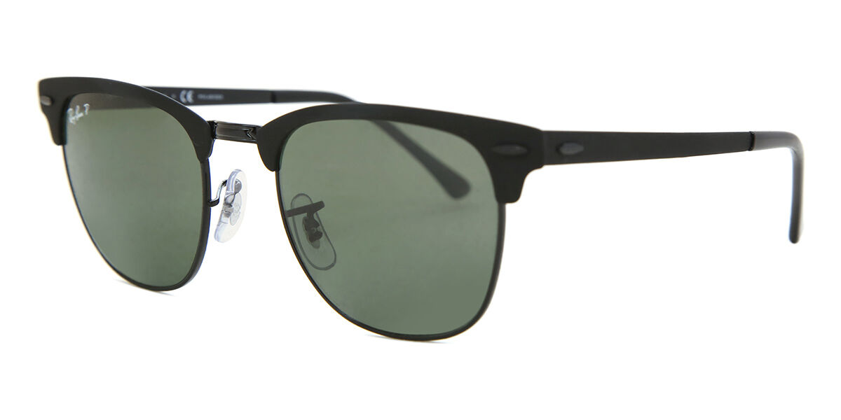 Ray-Ban RB3716 Clubmaster Metal Polarized 186/58 Square Matte