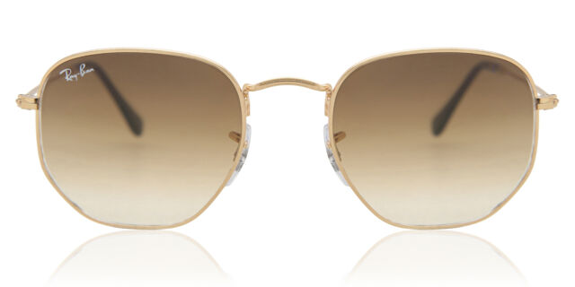 Ray-Ban RB3548 Hexagonal 001/51 Oval Gold Sunglasses  display picture 3