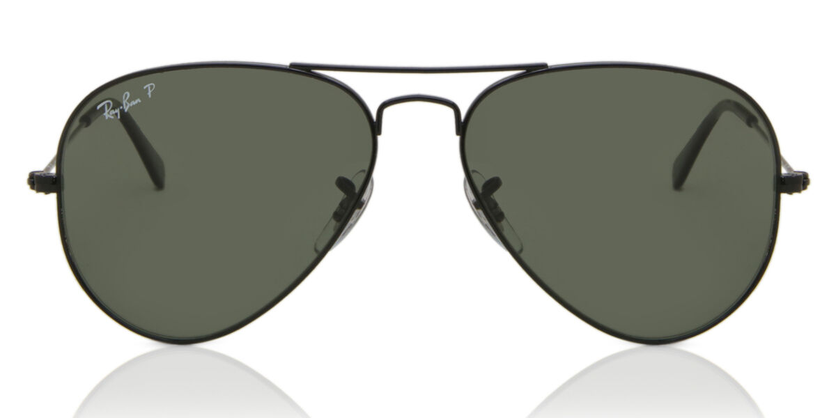【美品】Ray-Ban RB 3025 サングラス ブラック AVIATOR CLASSIC Sunglasses in Black and G-15 Green - RB3025 | Ray
