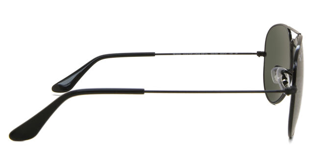 Ray Ban RB3025 Aviator Large Metal Polarized 002/58 58/14 135 3p Sunglasses Ray-Ban Aviator Large Metal Black RB3025 002/58  main image 4