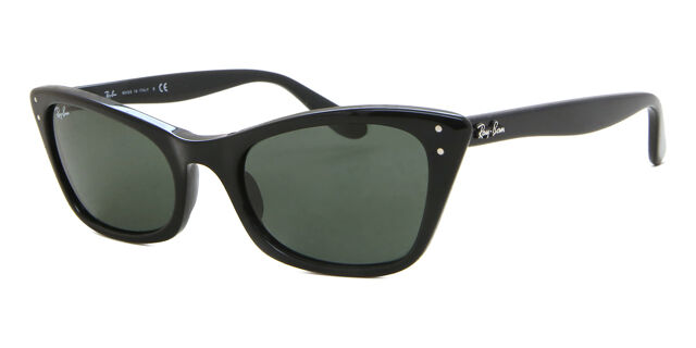 Ray-Ban RB2299 Lady Burbank 901/31 Cat Eye Shiny Black  display picture 1