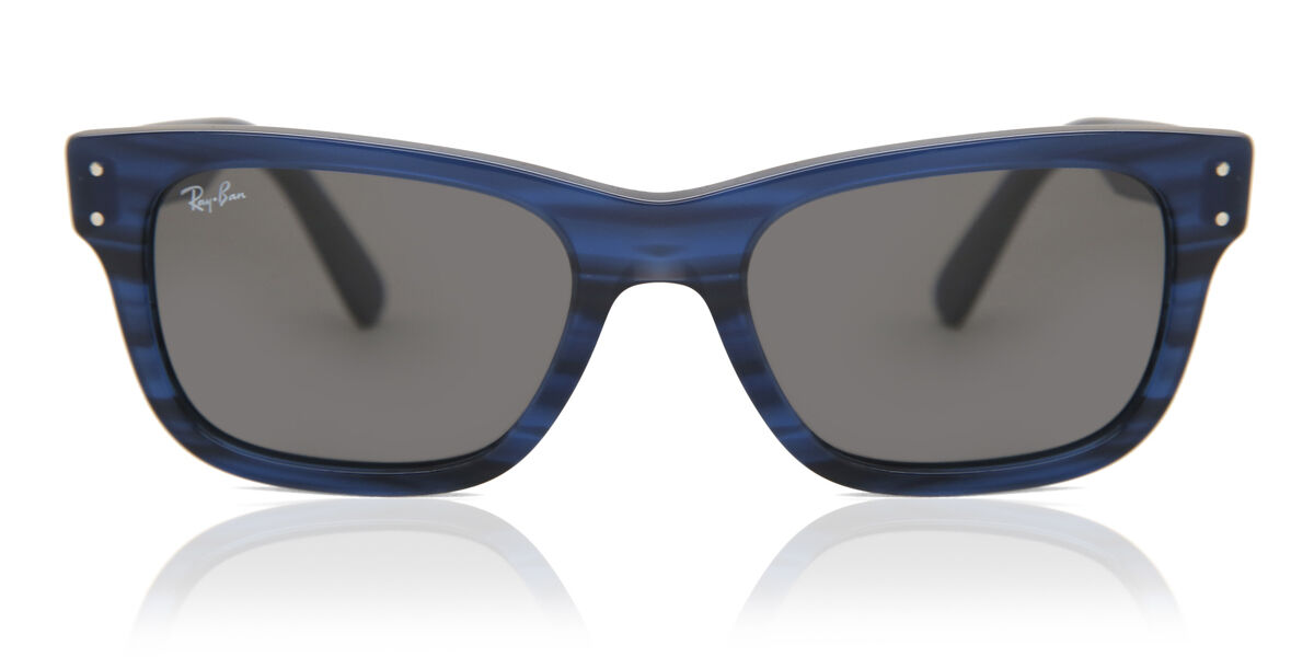 Ray-Ban RB2283 Mr Burbank 901/31 Square Shiny Black Sunglasses