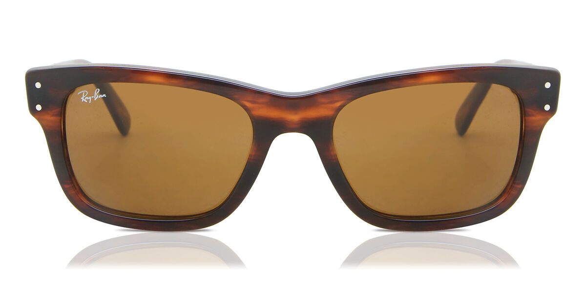 Ray-Ban RB2283 Mr Burbank 954/33 Square Striped Havana Sunglasses