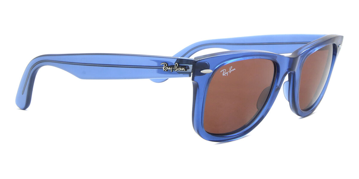 Ray-Ban WAYFARER rb2140 ブルーフレーム Ray-Ban RB2140 Original Wayfarer Bio-Based L (50 - 22) with Blue