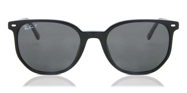 Ray-Ban RB2197 Elliot Polarized 901/48 Oval Black Sunglasses  display picture 3
