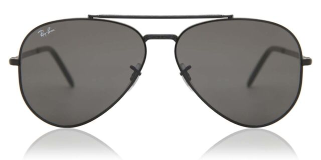 Ray-Ban RB3625 New Aviator 002/B1 Aviator Black Sunglasses  display picture 2