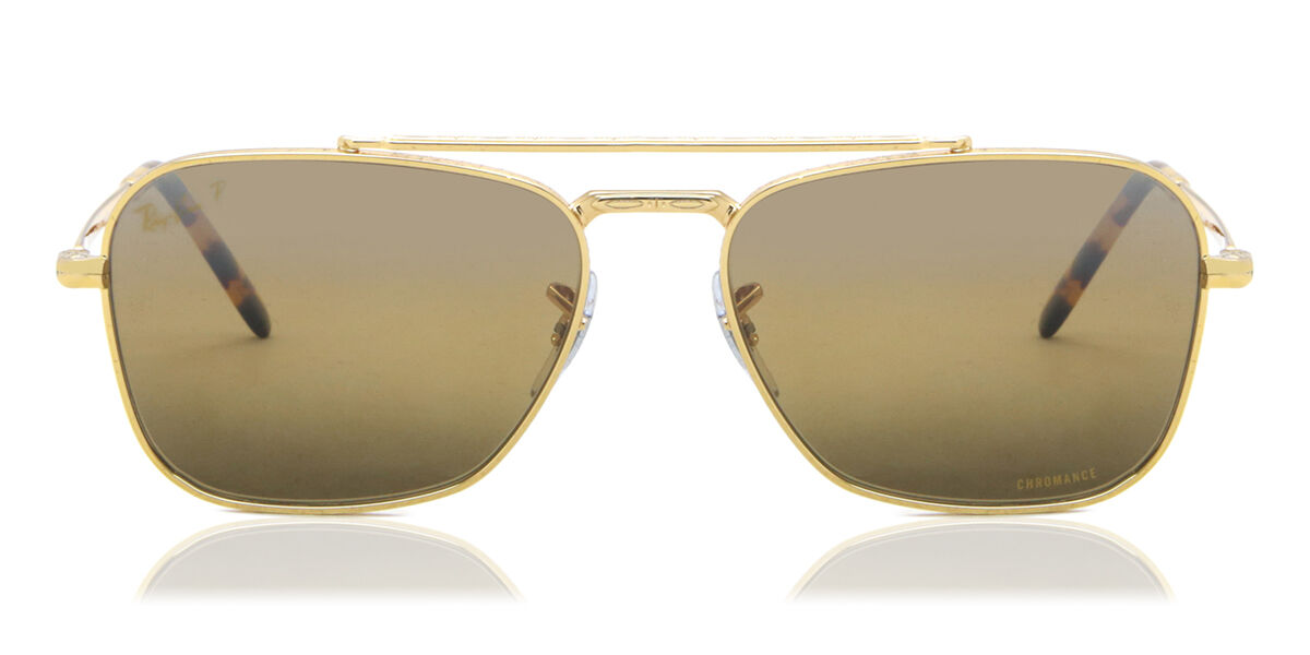 Ray-Ban RB3636 New Caravan Polarized 9196G5 Aviator Gold