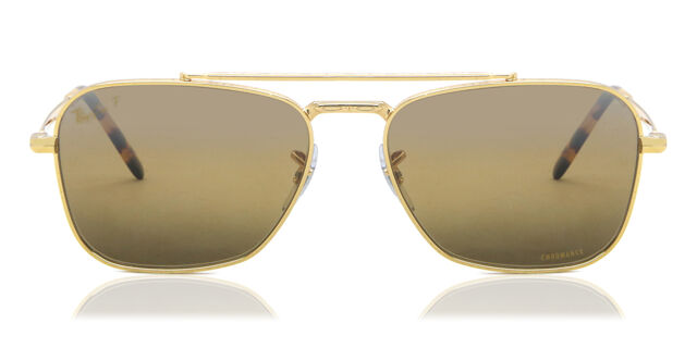 Ray-Ban RB3636 New Caravan Polarized 9196G5 Aviator Gold  display picture 3