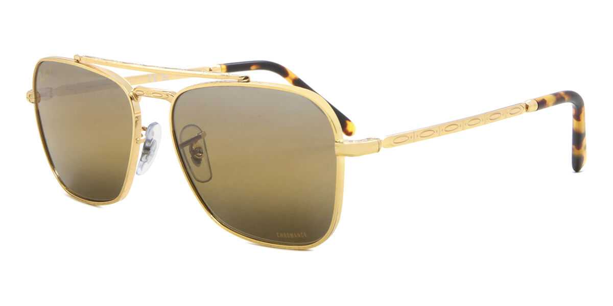 Ray-Ban RB3636 New Caravan Polarized 9196G5 Aviator Gold