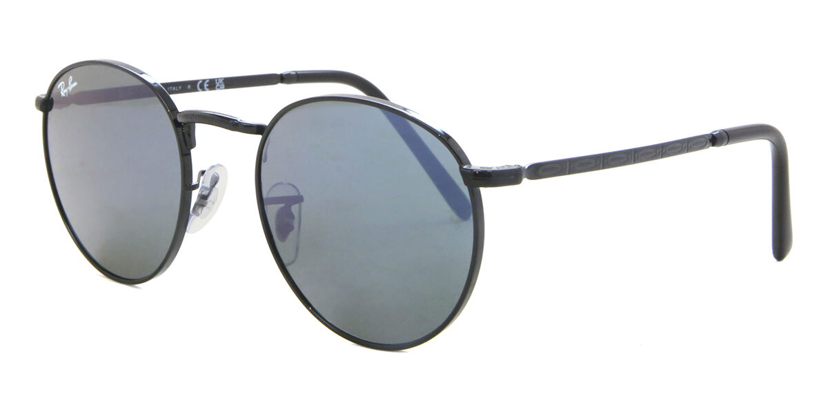 Ray-Ban RB3637 New Round 002/G1 Round Black Sunglasses