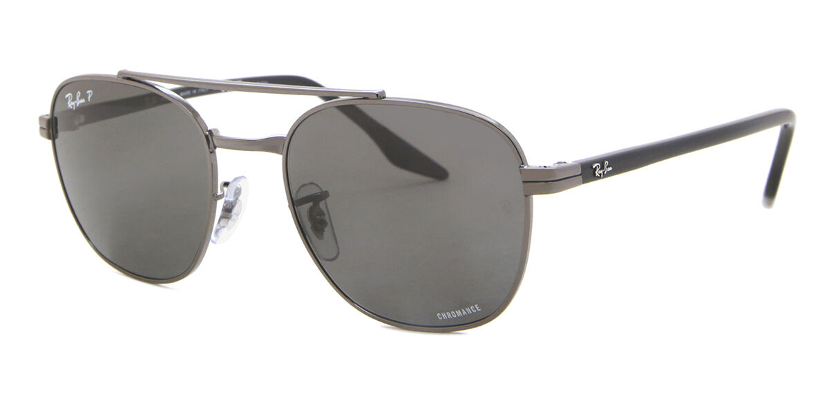 Ray-Ban RB3688 Polarized 004/K8 Aviator Gunmetal Sunglasses ...