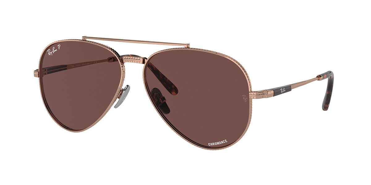 Ray-Ban RB8225 Aviator Titanium 3142S2 Aviator Gunmetal Sunglasses