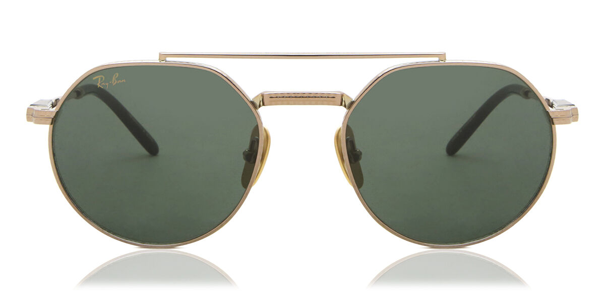 Ray-Ban RB8265 Jack II Titanium 313852 Aviator Gold Sunglasses