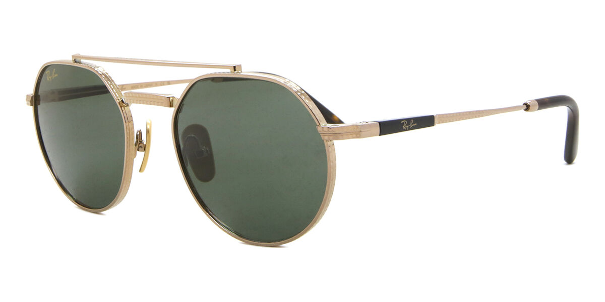 Ray-Ban RB8265 Jack II Titanium 313852 Aviator Gold Sunglasses