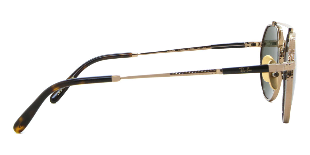 Ray-Ban RB8265 Jack II Titanium 313852 Aviator Gold Sunglasses