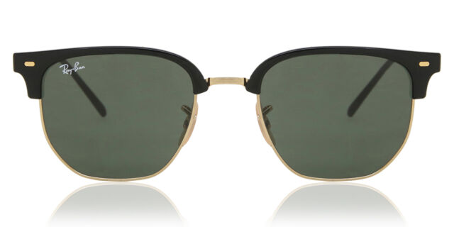Ray-Ban RB4416 New Clubmaster 601/31 Browline Black on Gold  display picture 2